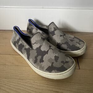 Rothy’s Gray Camo Slip On Comfort Shoes Unisex Youth Kids Size 1 K1